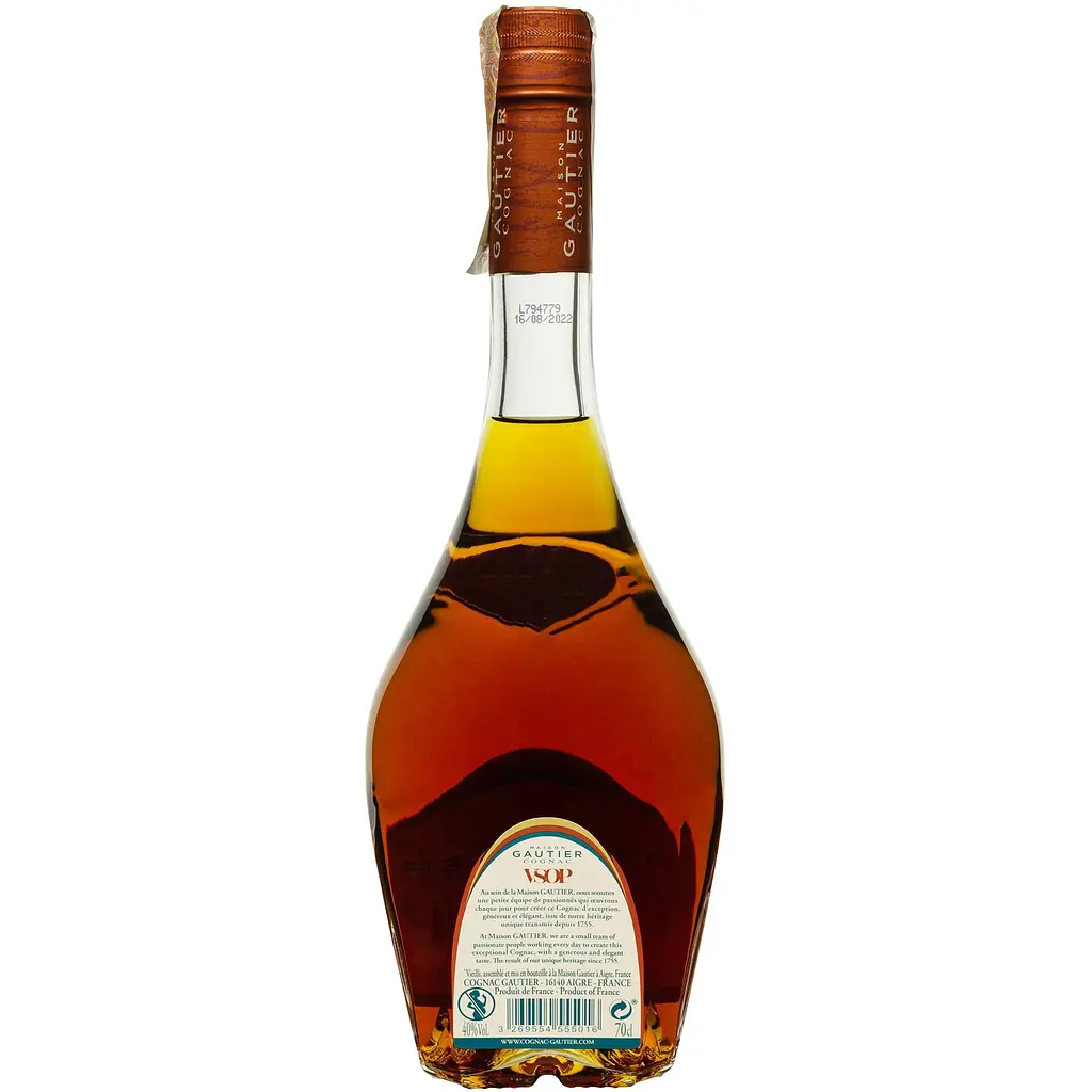 Коньяк Gautier VSOP 40% 0.7 л в подарунковій упаковці - фото 4