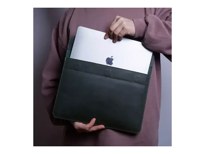 Чохол для ноутбука InCarne Klouz MacBook Pro 13 2016-2025 (вінтажний) зелений (klouz-green-vintage-pro-13) - фото 3