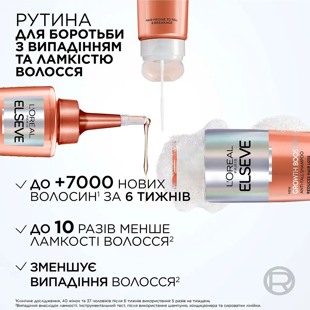Кондиціонер L'Oreal Paris Elseve Growth Booster для боротьби з випадінням та ламкістю волосся 150 мл - фото 7
