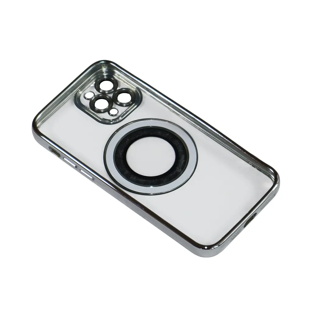 Магнитный чехол XON PhoneCase Magnetic для iPhone 11 Pro (PCMC1111300G 8161) Серый/Прозрачный - фото 2