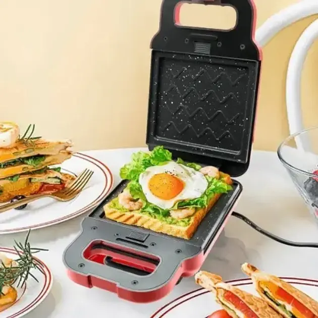Електрична сандвіч-машина Breakfast Machine ∙ Сандвіч-машина Breakfast Machine 600 Вт 2 сандвічі - фото 2