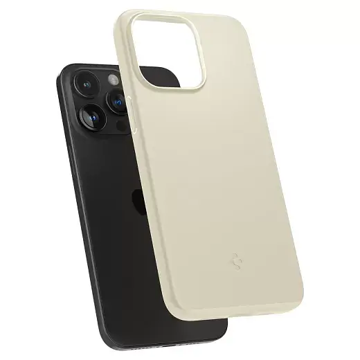 Чехол Spigen Thin Fit Mute Beige для iPhone 15 Pro (ACS06694) - фото 5