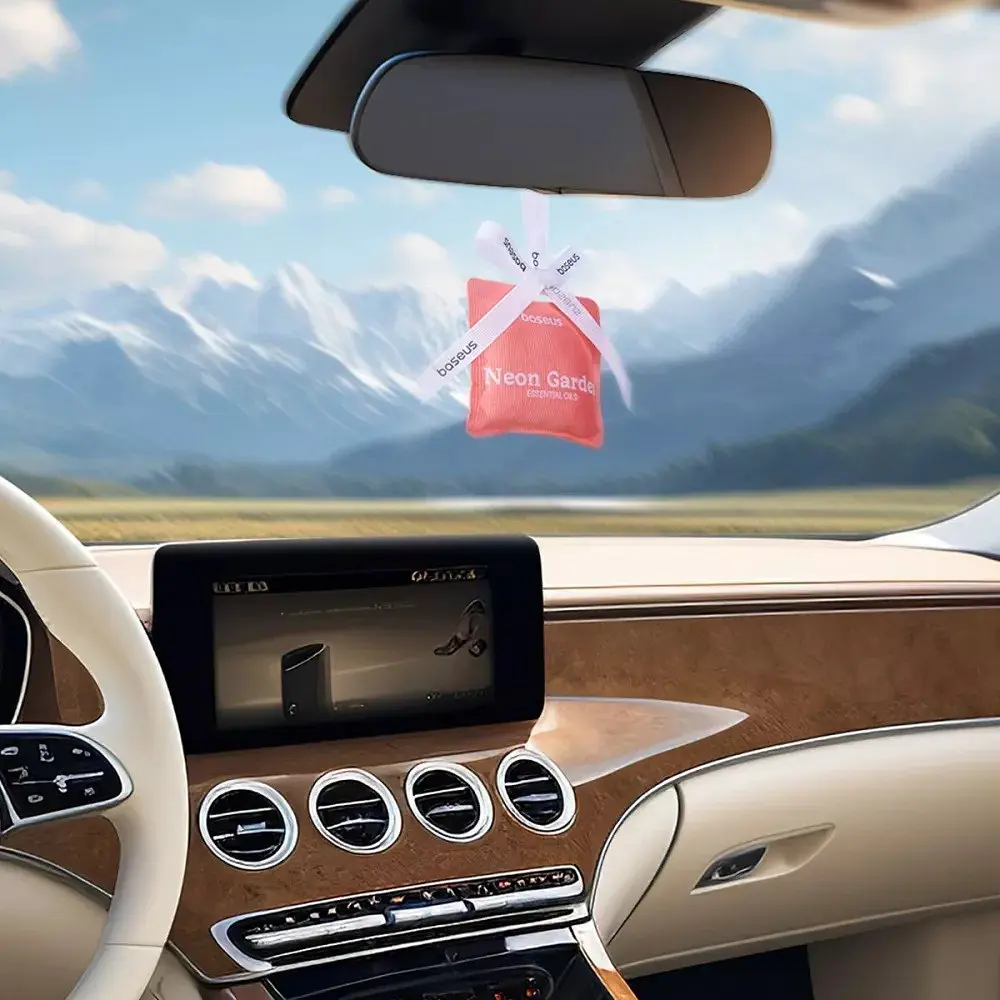 Ароматизатор Baseus Margaret Car Air Freshener Neon Garden рожевий - фото 7