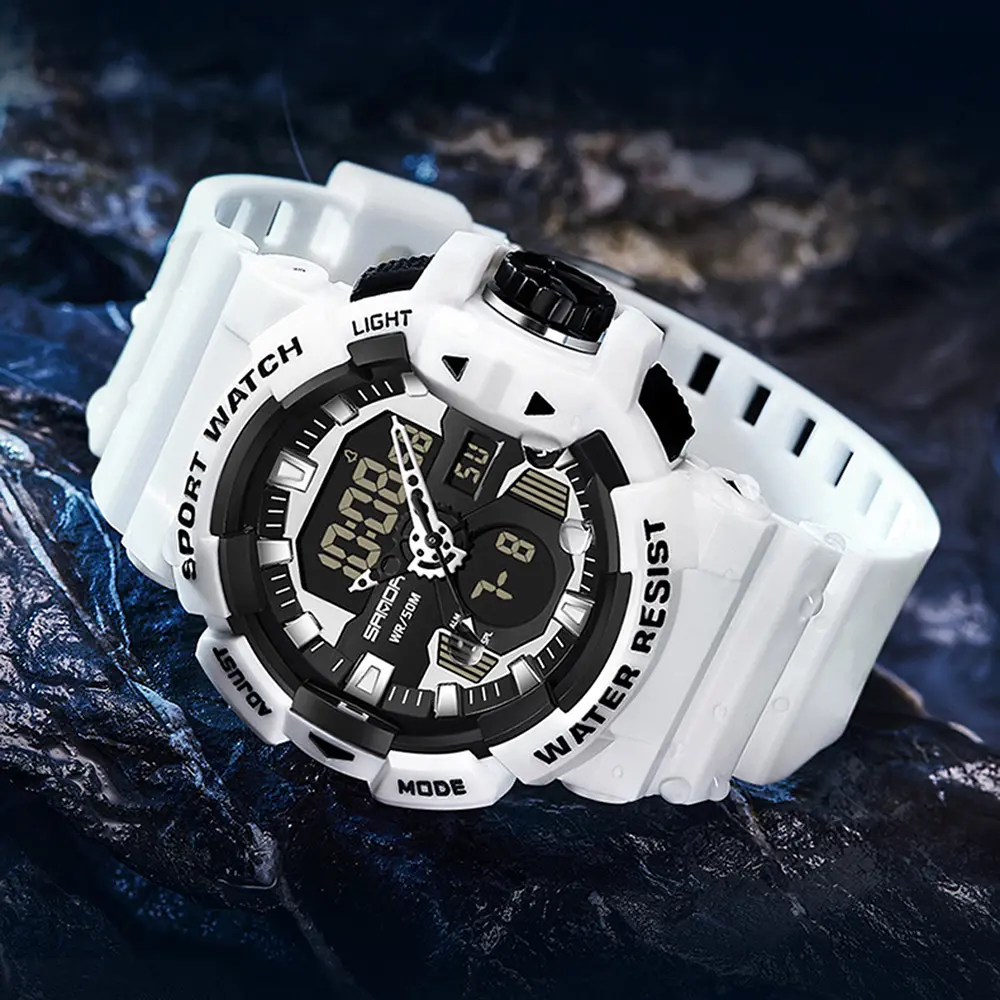 Наручний годинник чоловічий 3129 White Sanda acs0030944 - фото 2