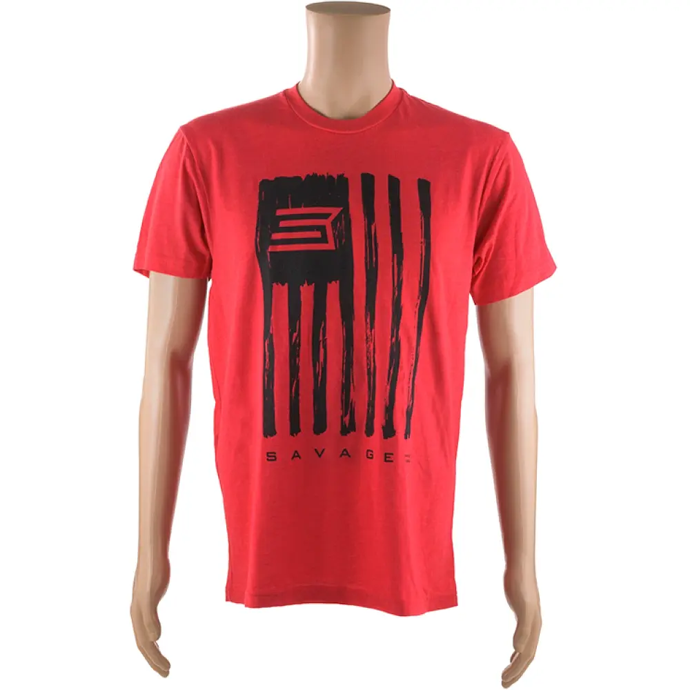 Футболка Savage Short sleeve T-Shirt/Savage Flag XL к:червоний - фото 1