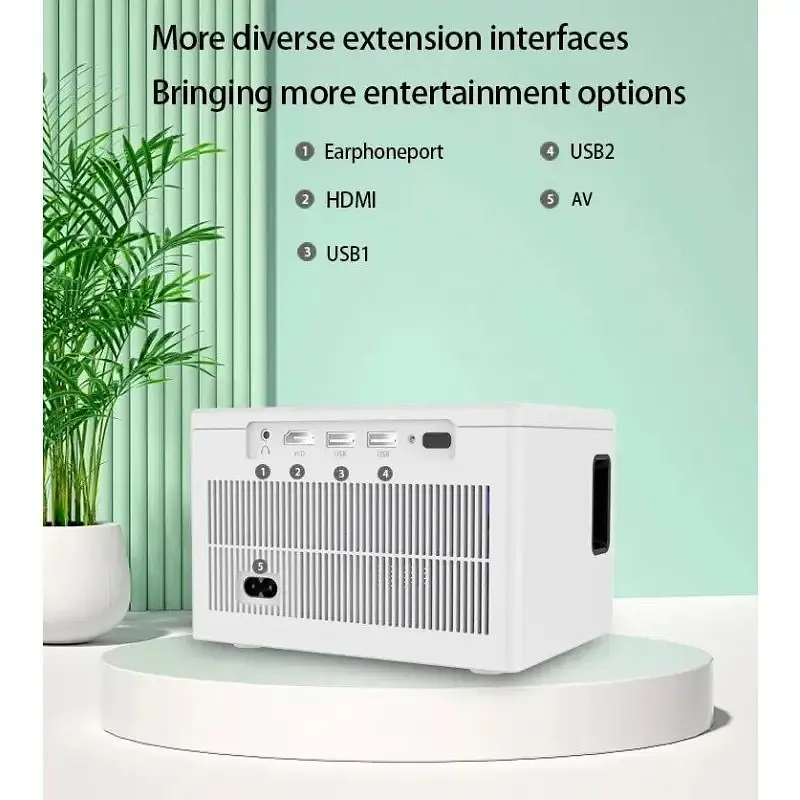 Відео Wi-Fi проектор x8 Ultra HD / Домашній кінотеатр - фото 2