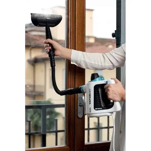 Пароочисник Ariete 4137, White, 900W, ємність для води 0,25л, максимальний тиск пари 3,5бар, насадка з дрібноворсистою тканиною, насадка-щітка, кутова насадка 90° - фото 2