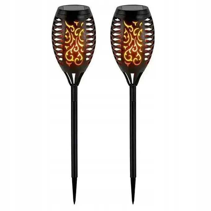 Набір з 2 сонячних LED ламп-фонарів XXL Flami SuperLED з ефектом полум'я - фото 2