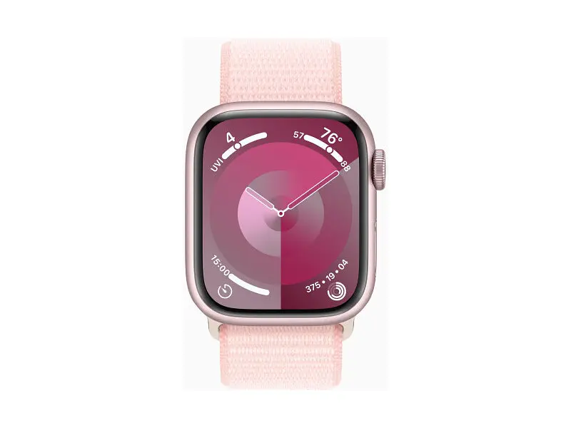 Смарт-годинник Apple Watch Series 9 GPS 41mm Pink Aluminum Case w. Light Pink S. Loop (MR953) - фото 2