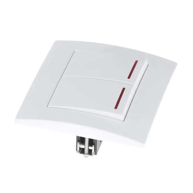 Выключатель Brille с подсветкой двойной VB-2V2L wh - фото 2