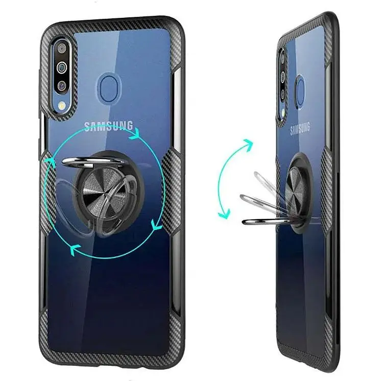 Чохол Primolux Ring Magnetic Stand для Samsung Galaxy M30 2019 (SMM305F) Black - фото 2