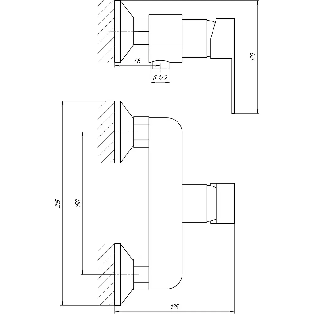 Змішувач для душа Globus Lux Milano GLM-0105N - фото 4