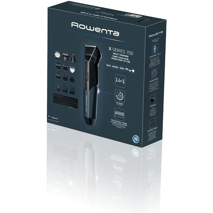 Тример Rowenta X Series 700 чорно-синій 14 в 1 (TN9650E0)  - фото 4