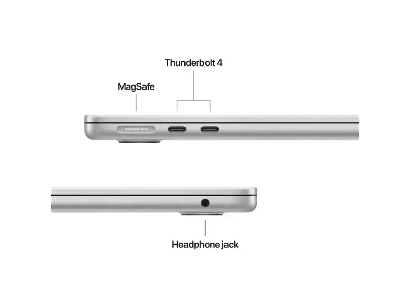 Ноутбук Apple MacBook Air 13,6 2026 M5/10CPU/10GPU/32GB/2TB Silver (Z1L2000KP) - фото 7