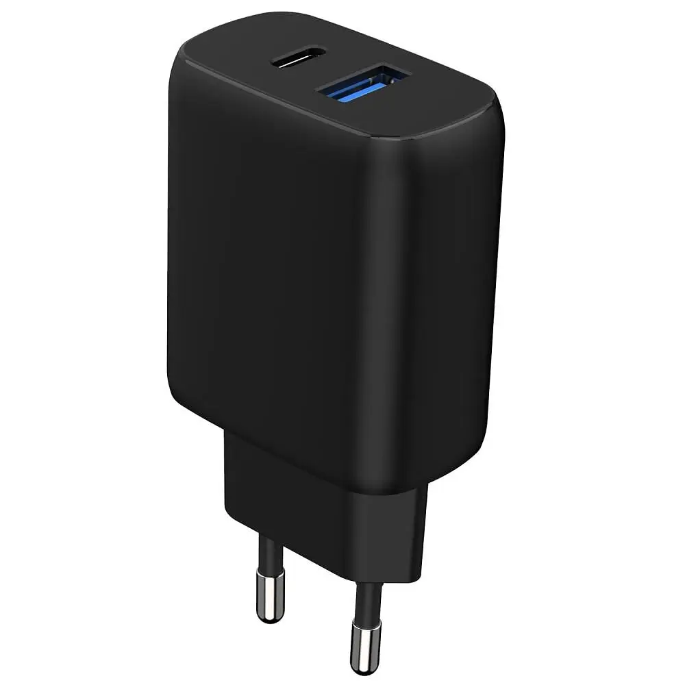 Зарядний пристрій Proove Silicone Power 2 30W (Type-C + USB) + Cable Type-C to Type-C (1m) black (WCSP23011001) - фото 3
