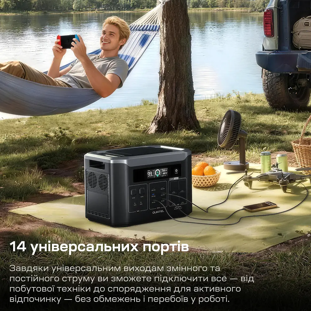 Портативна зарядна станція OUKITEL BP3000E 3200W 2048Wh (42-00280) - фото 11