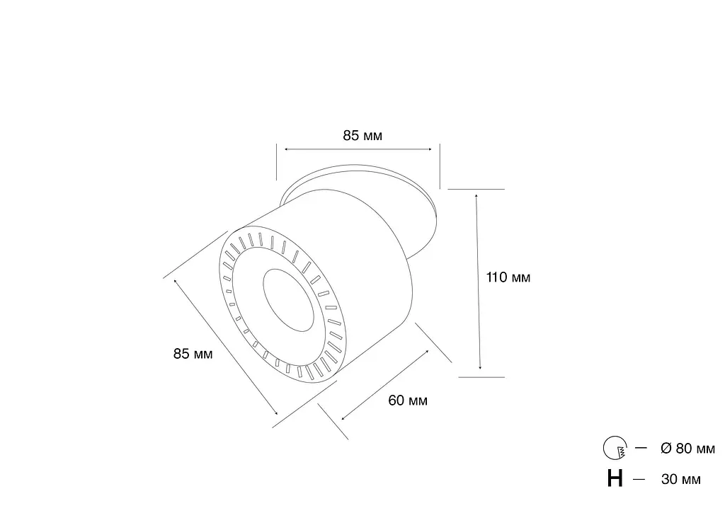 Точечный светильник MJ-Light SL7529/12W BK 3000K - фото 3