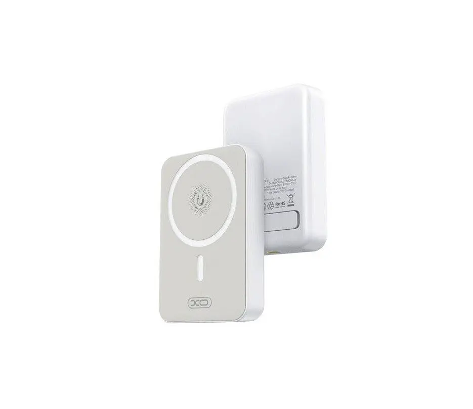 Магнітний зовнішній акумулятор XO PR231 magsafe 10000mAh білі - фото 4