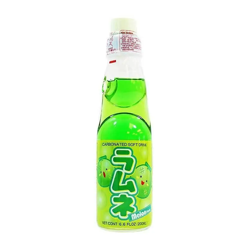 Японський газований напій з кулькою Ramune Melon 200 мл
