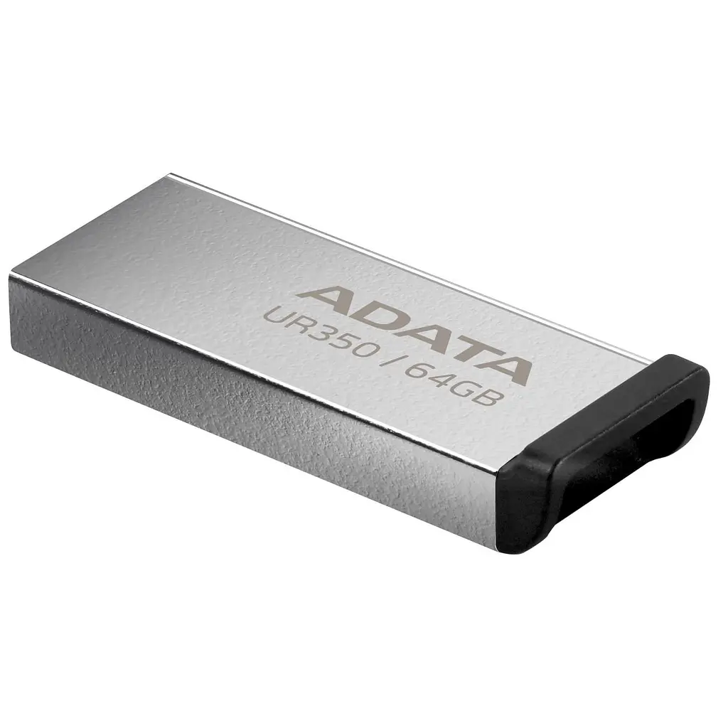 Флеш-накопичувач Adata Flash 64Gb USB 3.2 UR 350 Silver/Black (UR350-64G-RSR/BK) - фото 3