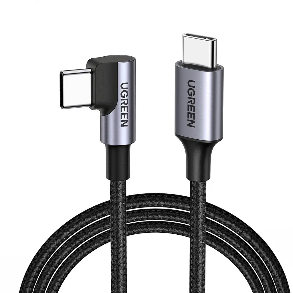 Кабель кутовий Ugreen US255 Type-C - Type-C 2 м чорний - фото 5
