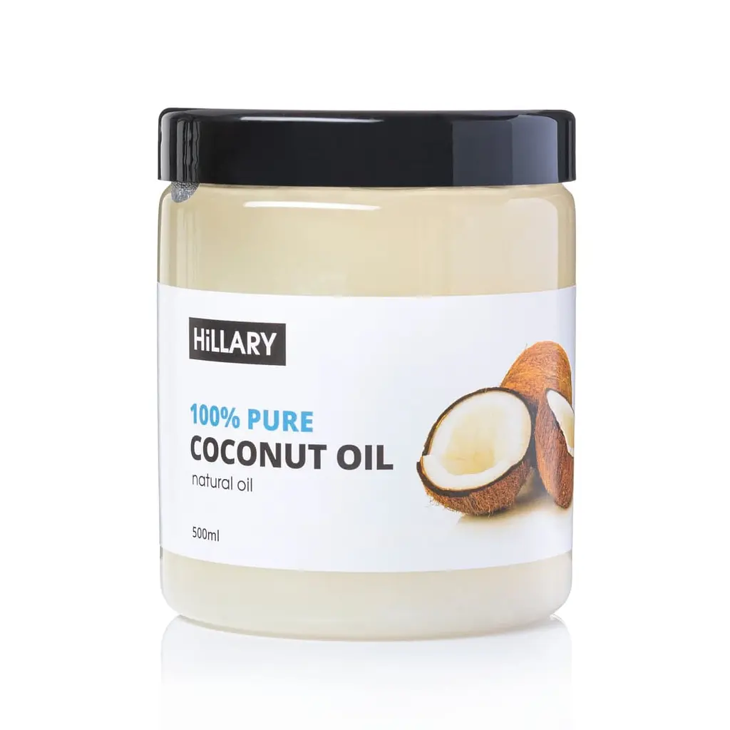 Рафинированное кокосовое масло Premium Quality Coconut Oil Hillary 500 мл - фото 1