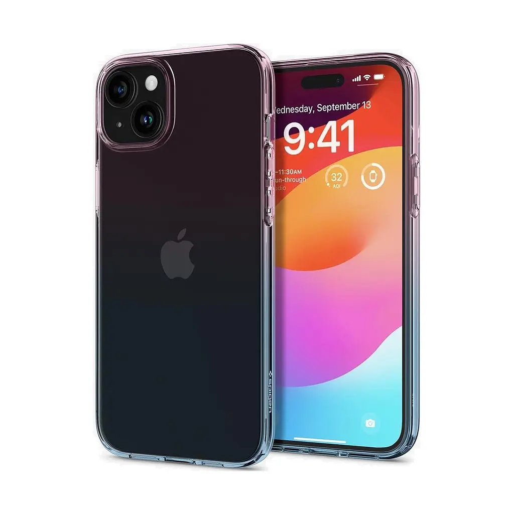 Чехол Spigen Liquid Crystal для iPhone 15 Gradation (ACS06787) + защитное стекло - фото 7