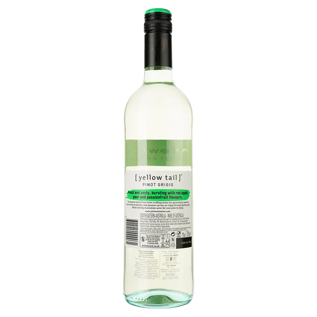 Уцінка. Вино Yellow Tail Pinot Grigio, біле, сухе, 0,75 л (793743)  - фото 2