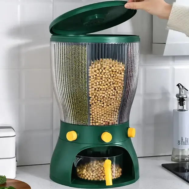 Диспансер-органайзер для круп та сипучих Rotate-Dispenser ∙ Контейнер з дозатором для сипучих продуктів - фото 2