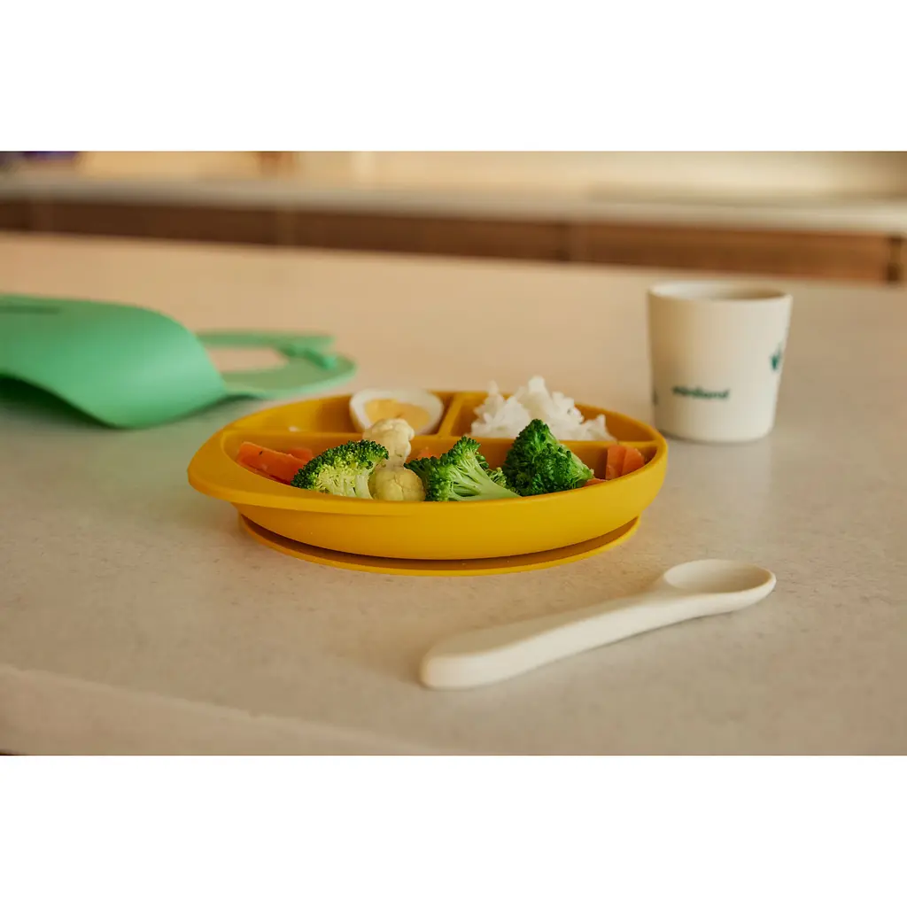 Силіконовий набір дитячого посуду Miniland BLW Garden 4 предмети (89638) - фото 4