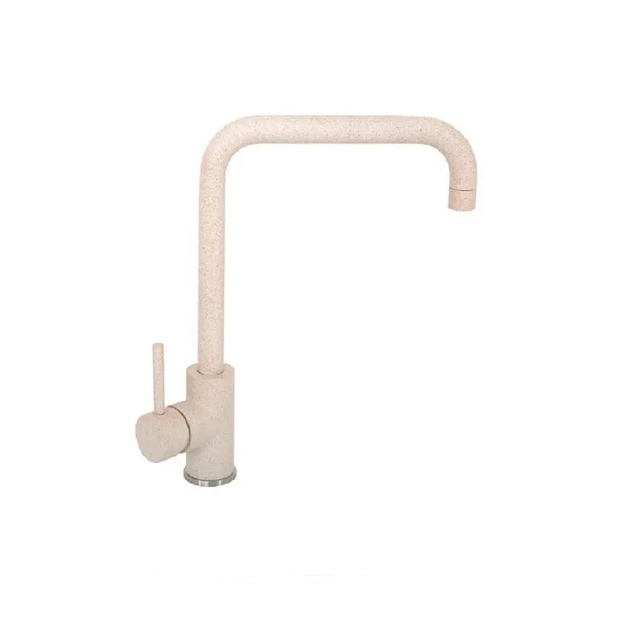 Гранітна мийка з краном прямокутна WIZ № 15 780х500 мм (Бежева) - фото 3