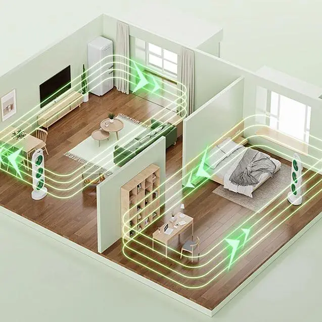Вентилятор акумуляторний, 1200мАч, від USB, S-31 - фото 4