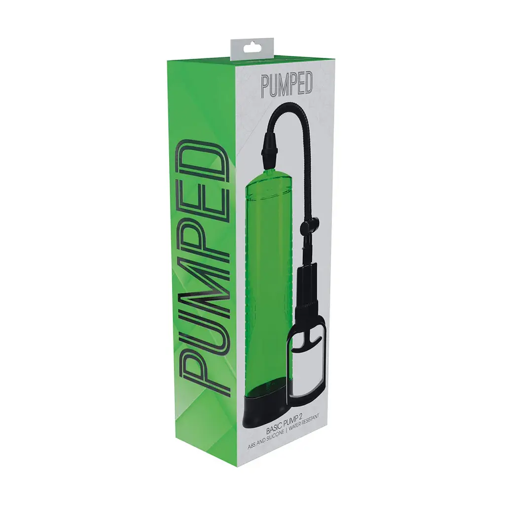 Помпа для пеніса Pumped Basic Pump 2 31 см (зелений) - фото 2