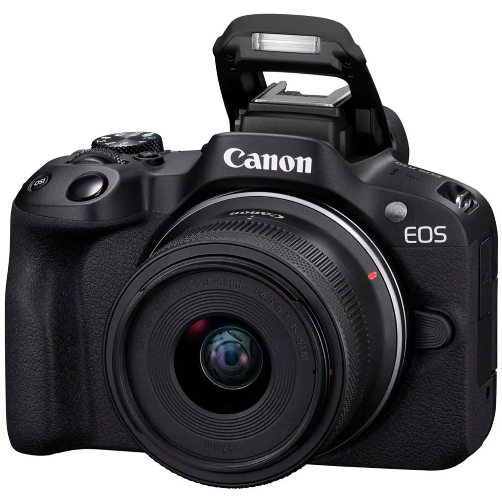 Цифровий фотоапарат Canon EOS R50 + RF-S 18-45 IS STM Black (5811C033) - фото 2