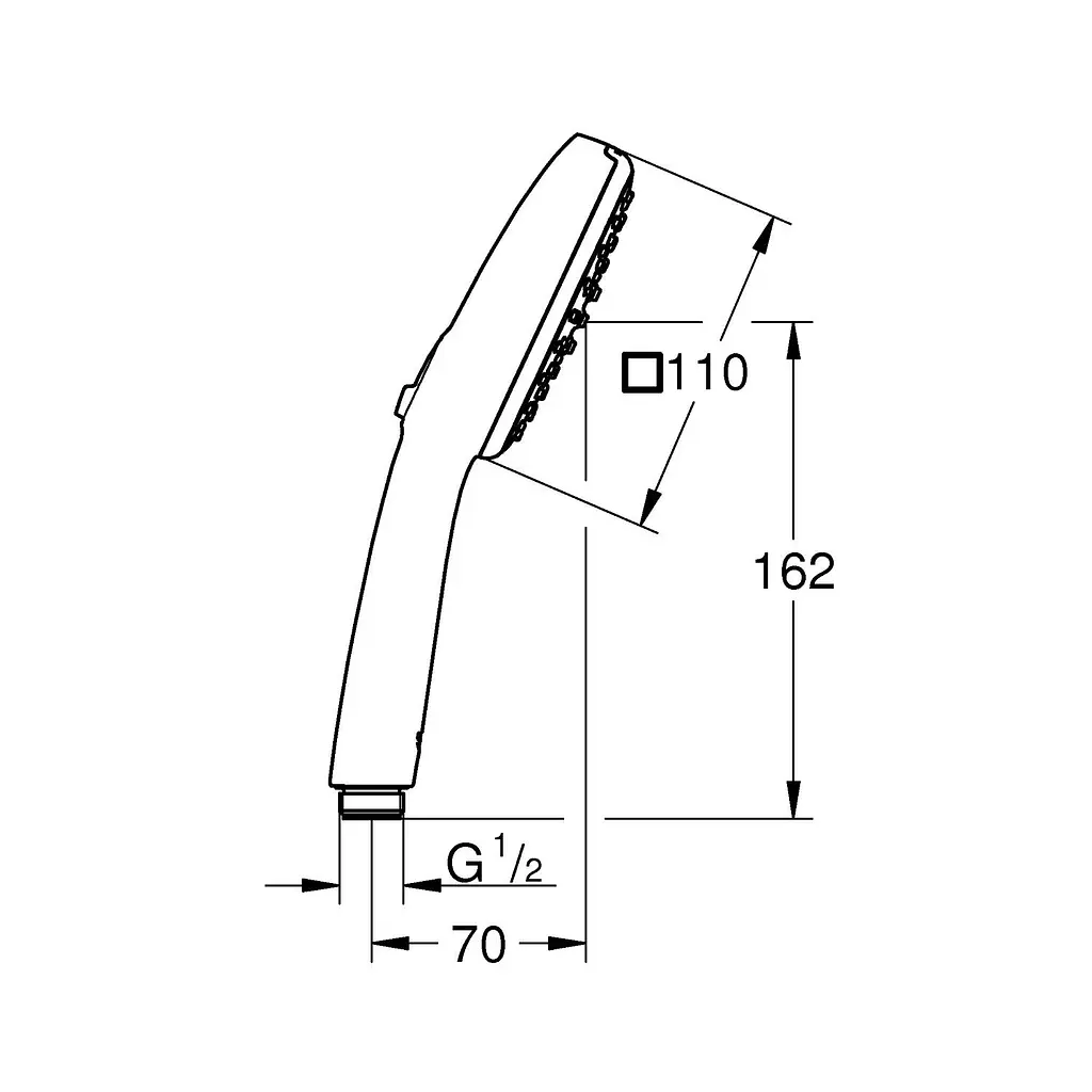 Ручний душ Grohe QuickFix Vitalio Comfort 110 26397001, Хром - фото 2