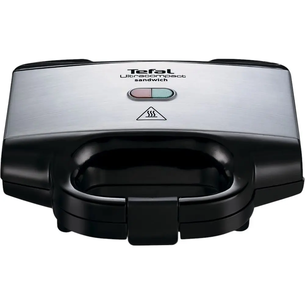 Сэндвичмейкер Tefal Ultracompact 700 Вт 1 пластина-сэндвич корпус нержавеющая сталь/пластик черный (SM155212) - фото 2