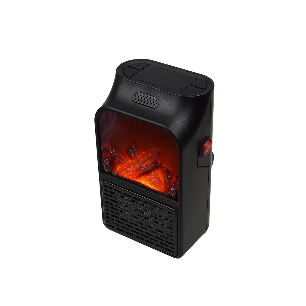 Тепловентилятор Supretto Електрокамін з пультом керування чорний (5636) - фото 3