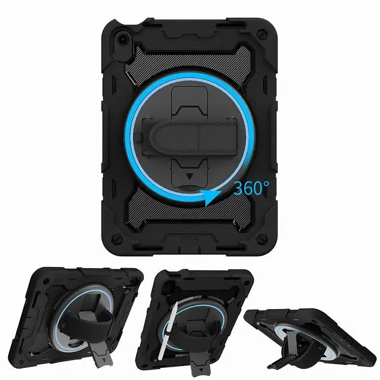 Чехол BeCover бронированный противоударный Horizontal handle для Apple iPad 10.9" 2022/2024 /iPad А16 2025 11" Black (712151) - фото 3
