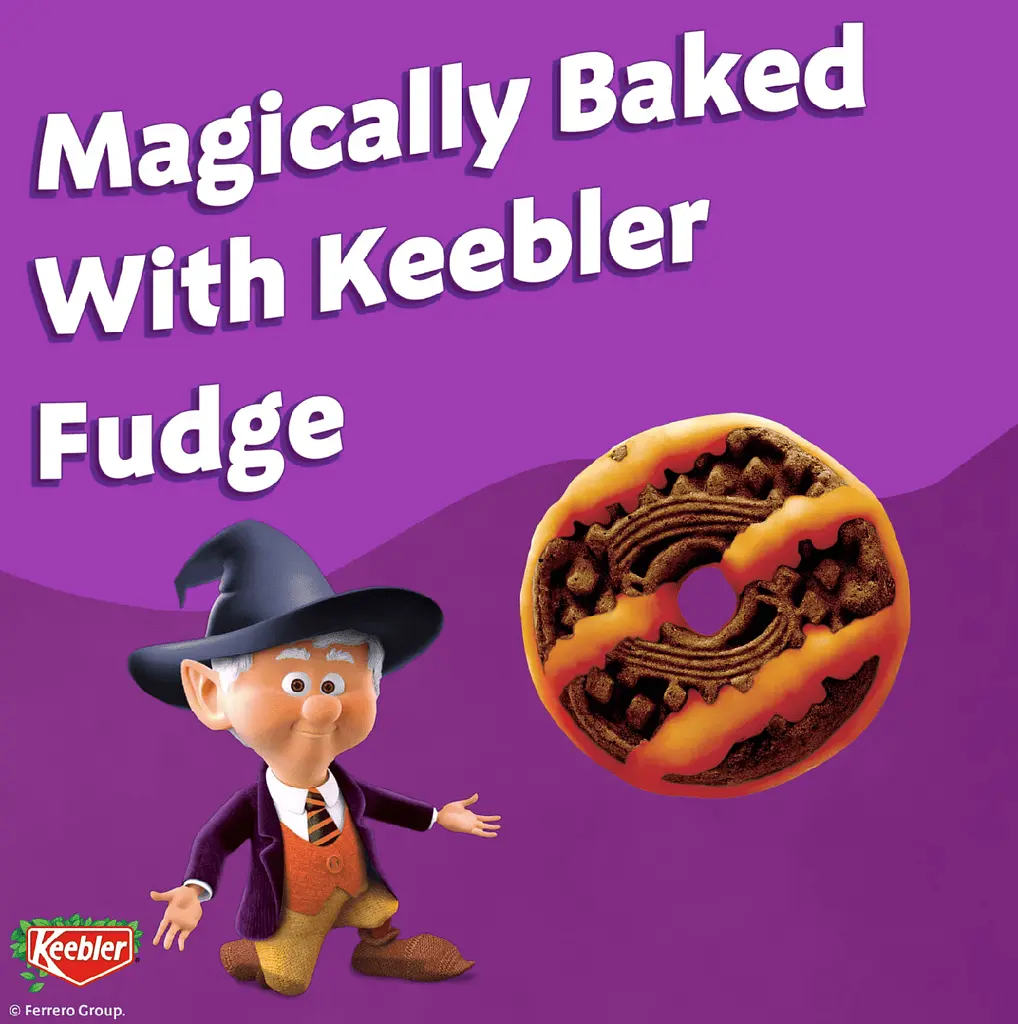 Печиво Keebler Spookie Fudge Stripes Minis Halloween 30шт, 425г - фото 4