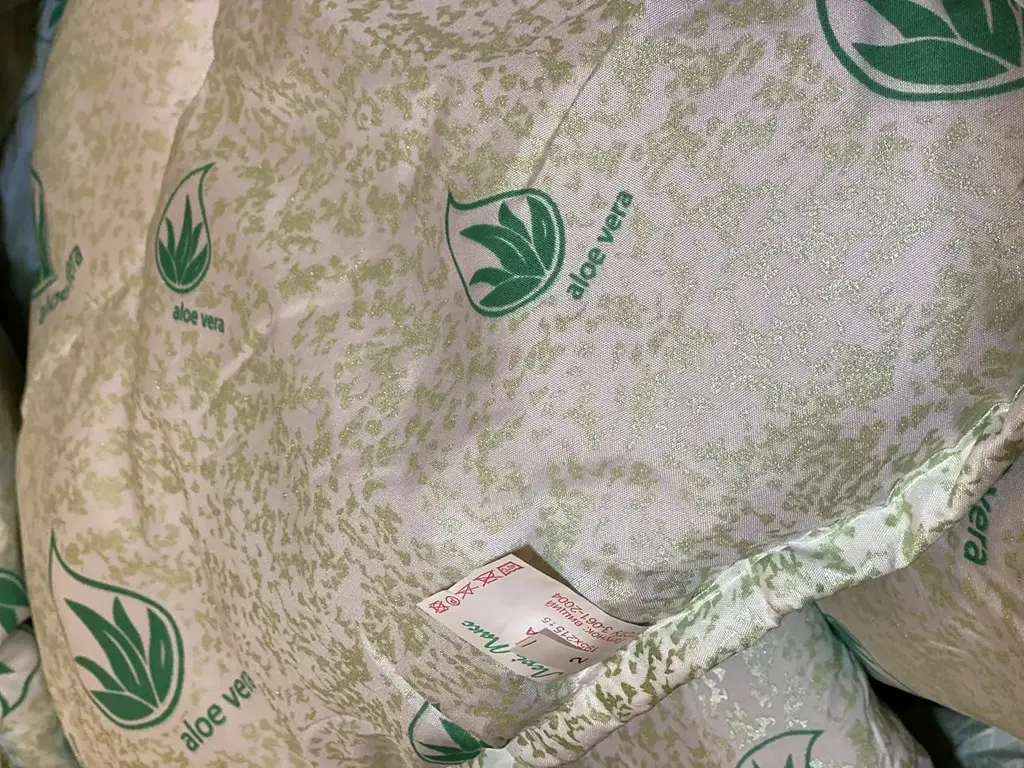 Ковдра полуторна стьобана зимова з волокна Aloe Vera Leri Max 21525 150х210 см біла - фото 5