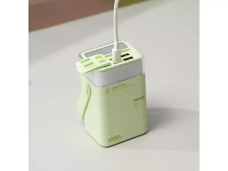 Зовнішній акумулятор (павербанк) Remax FP-3 40000mAh 65W Green - фото 6