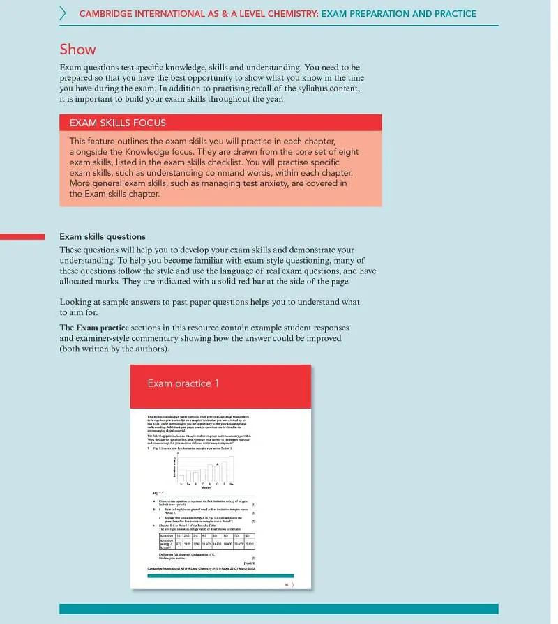 Cambridge International AS & A Level Chemistry Exam Preparation and Practice with Digital Access - Карл Тірск - фото 8