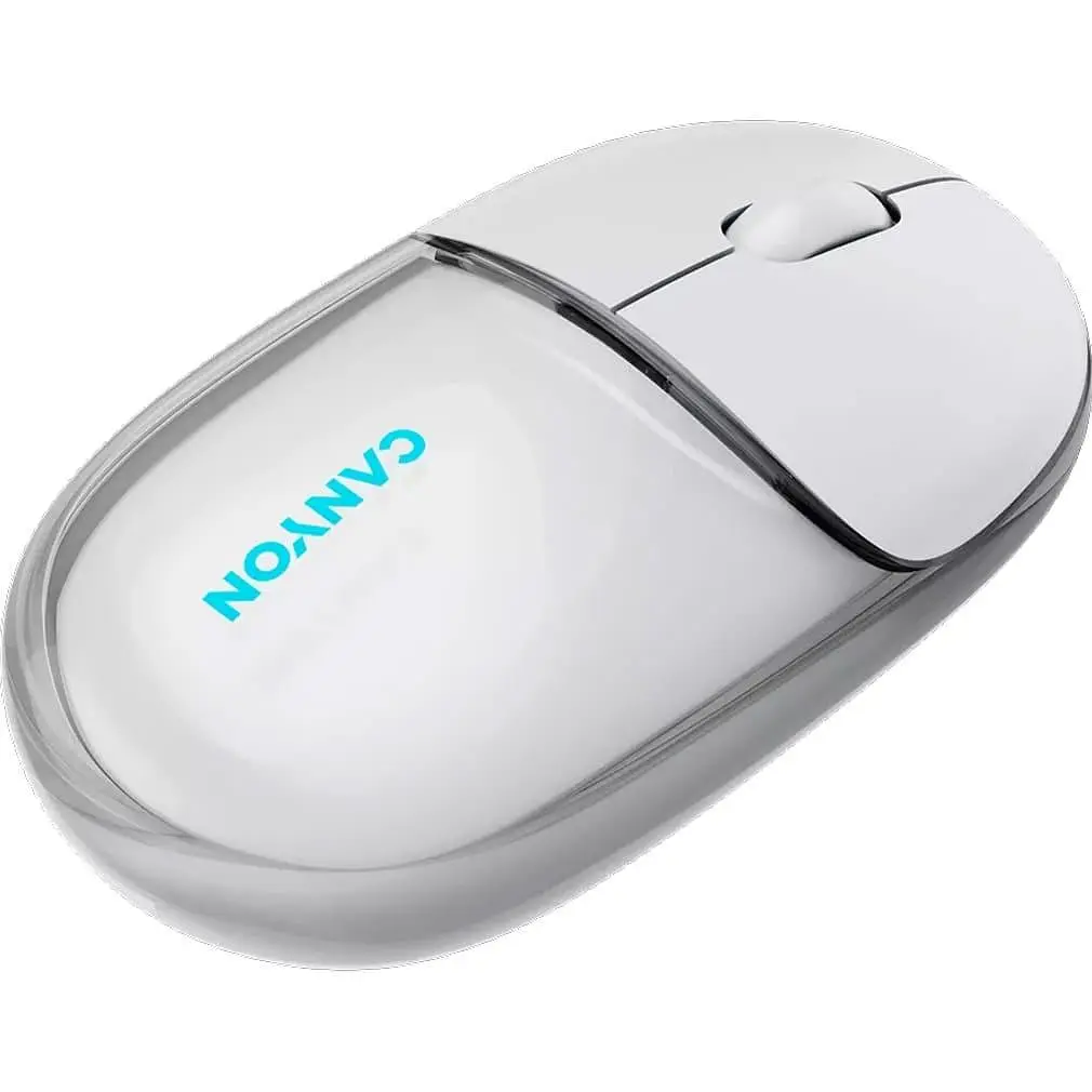 Мышь Canyon OnClick 24 BT/ Wireless Transparent/White (CNS-CMSW24W) - фото 4
