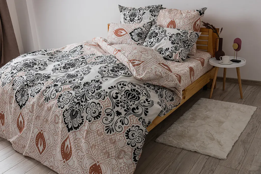 Комплект постільної білизни ТЕП Soft dreams Turkish євро чорний з бежевим (2-03859_25323) - фото 2