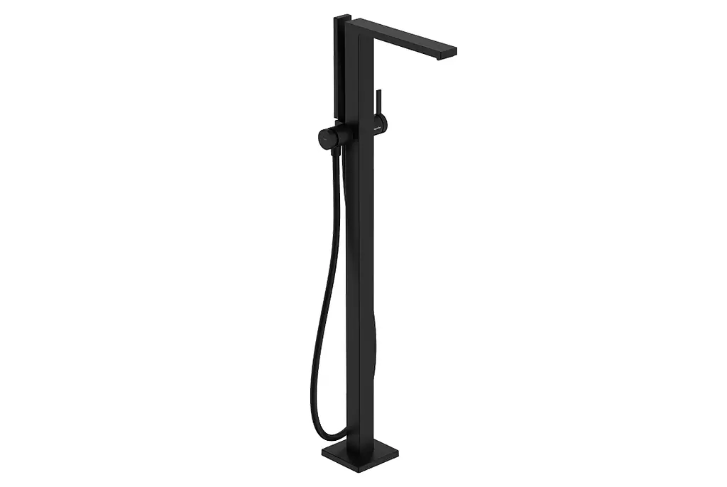 Змішувач для ванни Hansgrohe Tecturis E підлоговий matt black 73445670