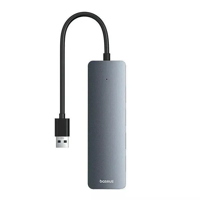 USB-хаб Baseus UltraJoy Series 4in1 USB-A to USB 3.0 15cm Gray (B0005280B811-00) - фото 2