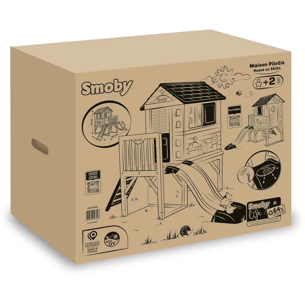 Будинок Smoby Life Літній відпочинок на опорах 243х160х197 см (7600810802) - фото 2