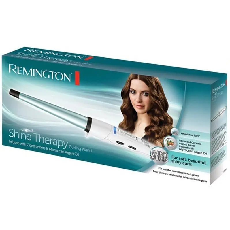 Плойка Remington Shine Therapy конусная белая (CI53W) - фото 3