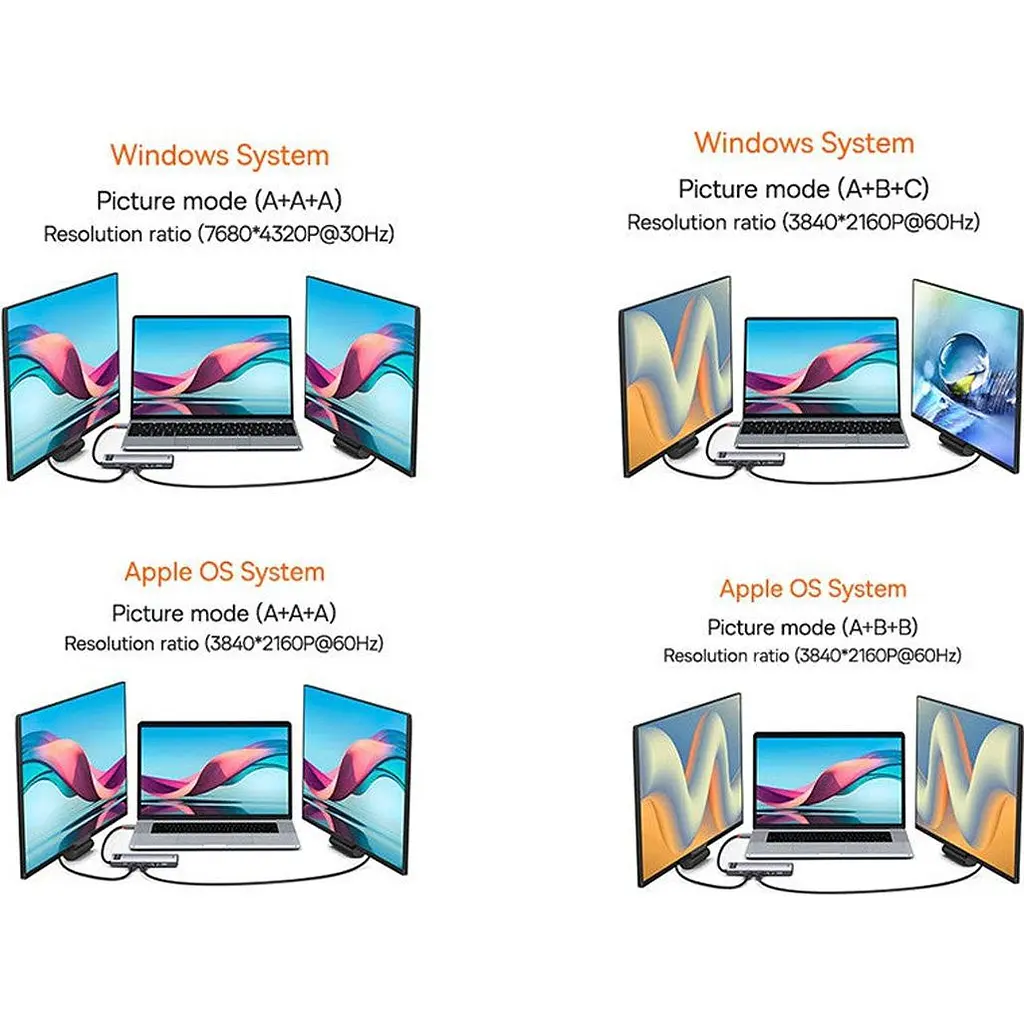 USB-хаб Baseus Metal Gleam Series 12-in-1 (WKWG020213) [124910] - фото 7