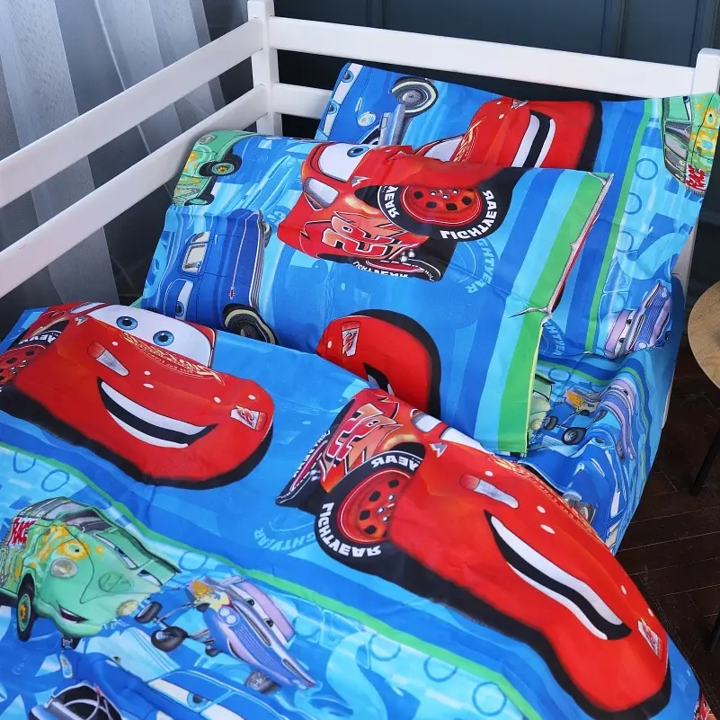Підковдра MirSon Бязь Kids Time 17-0686 Lightning McQueen 143х210 см червоно-синя (2200010434750) - фото 3